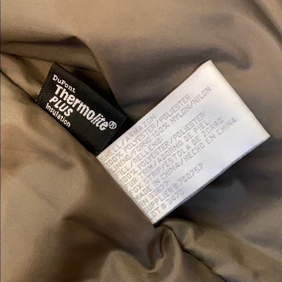 Fox fur trim thermal winter coat - Picture 11 of 13